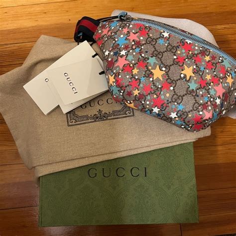 gucci children's gg star print belt bag|Children's GG star print belt bag .